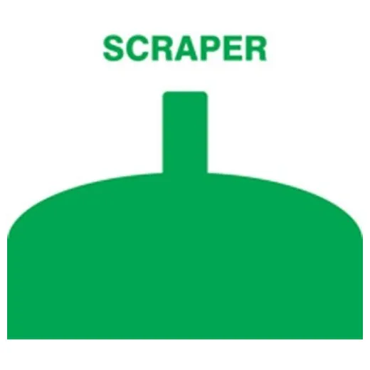 Accuform PVR371GN Green Tool Shadow: Scrapers, Floor Nylon Blade