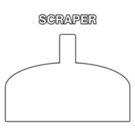 Accuform PVR371WT White Tool Shadow: Scrapers, Floor Nylon Blade