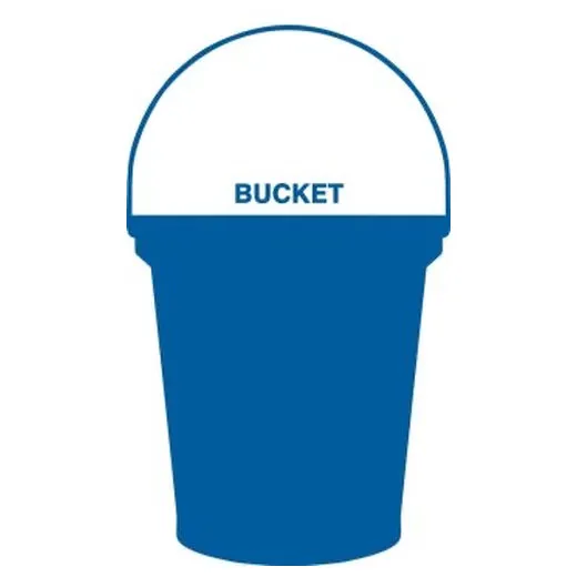 Accuform PVR394BU Blue Tool Shadow: Miscellaneous, Pail, 3 gal.