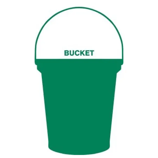 Accuform PVR394GN Green Tool Shadow: Miscellaneous, Pail, 3 gal.
