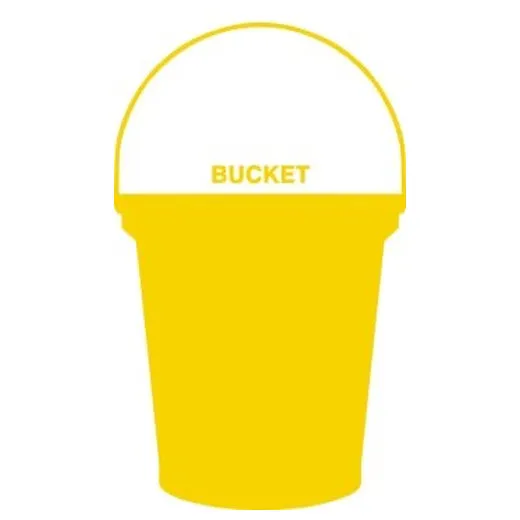 Accuform PVR394YL Yellow Tool Shadow: Miscellaneous, Pail, 3 gal.