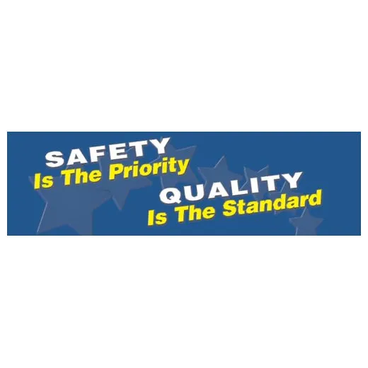 Accuform PWG206 28"" x 96"" Wall-Wrap Wall Graphics: Safety Is The Priority - Quality Is The Standard, Standard Material