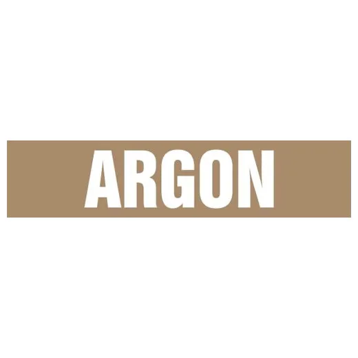 Accuform RPK141SSH Self Stick - 8"" to 10"" OD ASME (ANSI) Pipe Marker: Argon