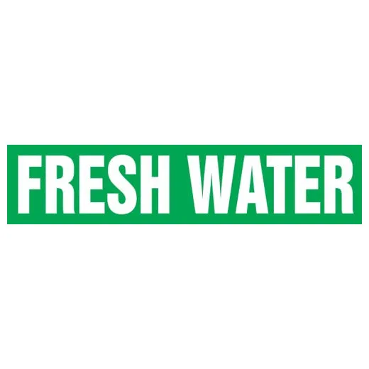 Accuform RPK331SSH Self Stick - 8"" to 10"" OD ASME (ANSI) Pipe Marker: Fresh Water