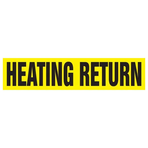 Accuform RPK387SSH Self Stick - 8"" to 10"" OD ASME (ANSI) Pipe Marker: Heating Return