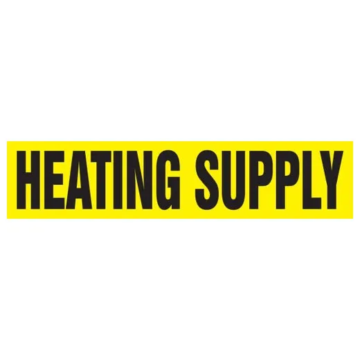 Accuform RPK389SSH Self Stick - 8"" to 10"" OD ASME (ANSI) Pipe Marker: Heating Supply