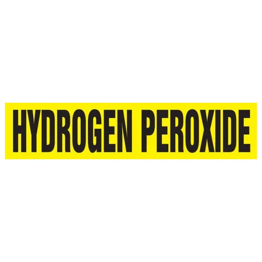 Accuform RPK461SSH Self Stick - 8"" to 10"" OD ASME (ANSI) Pipe Marker: Hydrogen Peroxide