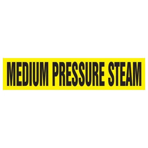 Accuform RPK513SSH Self Stick - 8"" to 10"" OD ASME (ANSI) Pipe Marker: Medium Pressure Steam