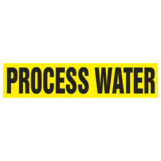 Accuform RPK577SSH Self Stick - 8"" to 10"" OD ASME (ANSI) Pipe Marker: Process Water