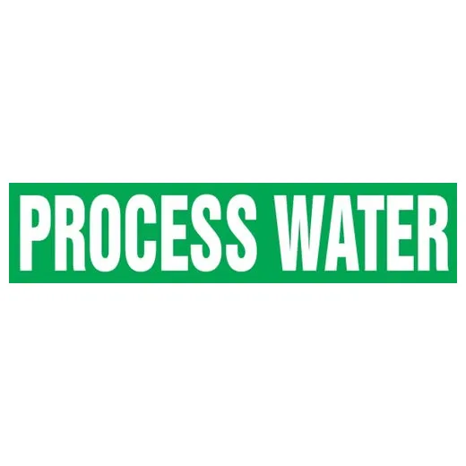 Accuform RPK579SSH Self Stick - 8"" to 10"" OD ASME (ANSI) Pipe Marker: Process Water