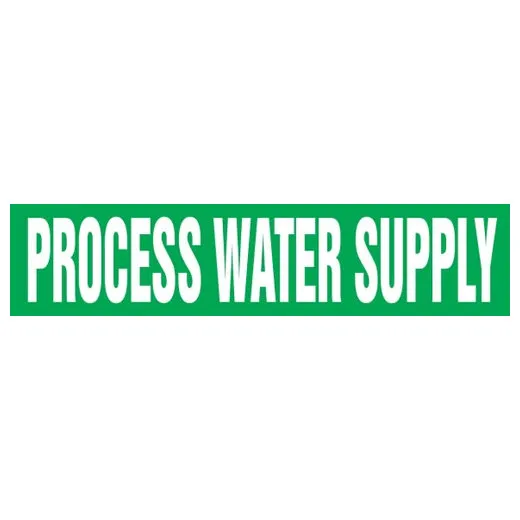 Accuform RPK583SSH Self Stick - 8"" to 10"" OD ASME (ANSI) Pipe Marker: Process Water Supply