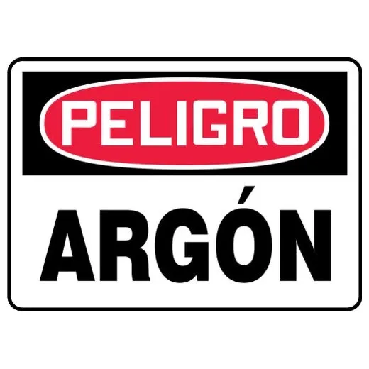 Accuform SHMCHL166XP 7"" x 10"" OSHA Danger Safety Sign: Argon, Accu-Shield, Spanish