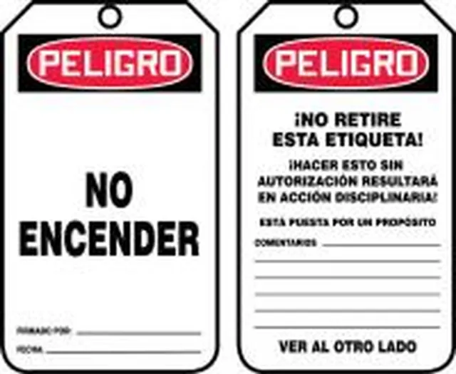 Accuform SHMDT114LTM OSHA Danger Safety Tag: Do Not Start