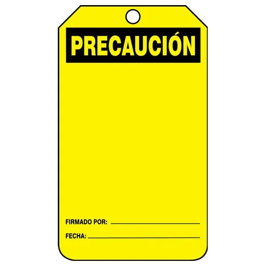 Accuform SHMDT623PTM OSHA Caution Safety Tag: Blank
