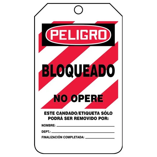 Accuform SHMLT407LTM OSHA Danger Safety Tags: Locked Out - Do Not Operate