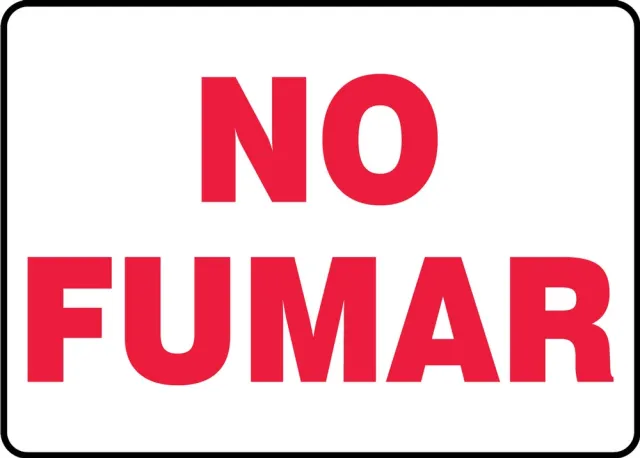Accuform SHMSMK575XP 7"" x 10"" Safety Sign: No Smoking