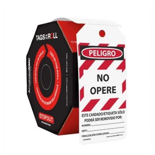 Accuform SHTAR472 10"" x 14"" OSHA Danger Tag By-The-Roll: Do Not Operate