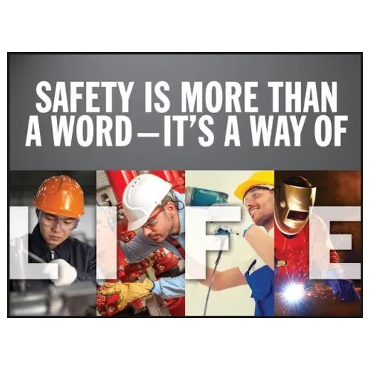 Accuform SP125026JL 22"" x 28"" Motivational Poster: Safety Is More Than A Word, It's A Way of Life (Workers)