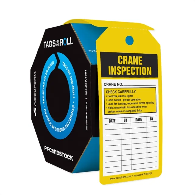 Tag, Scaffold, Cardstock, 6 1/4 in H x 3 in W, Yellow, Rectangle, 100 PK