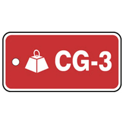 Accuform TDF103VPM Energy Source Identification Standard Tag: Control Gravity