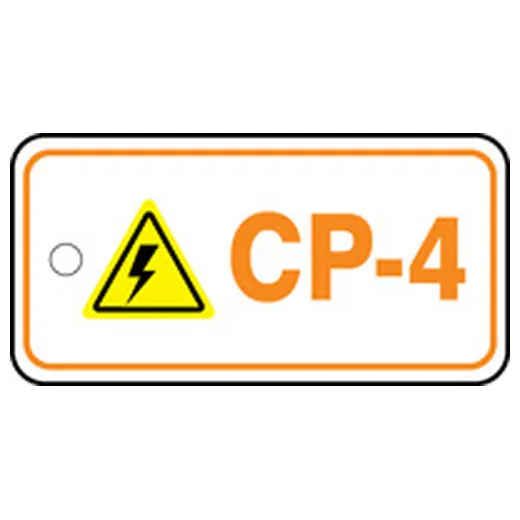 Accuform TDF204VPM Energy Source Identification Standard Tag: Control Panel