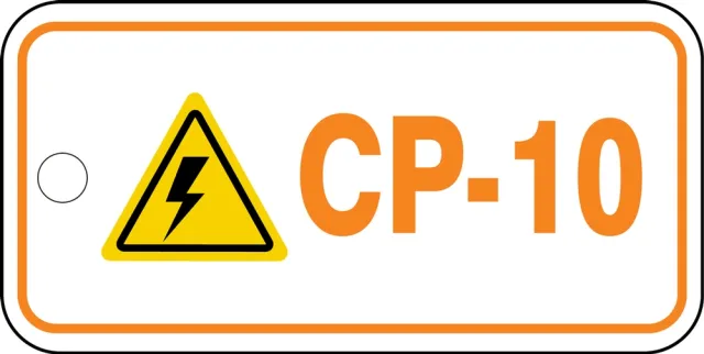 Accuform TDF210XVM Energy Source Identification Standard Tag: Control Panel