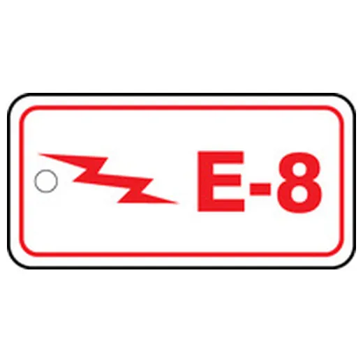 Accuform TDF308XVM Energy Source Identification Standard Tag: Electric