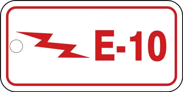 Accuform TDF310XVM Energy Source Identification Standard Tag: Electric