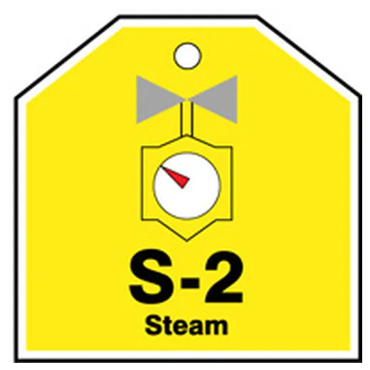 Energy Source ID Tag, No Header, Plastic, 2-1/2" Width, 2-1/2" Height, Write On Surface: No