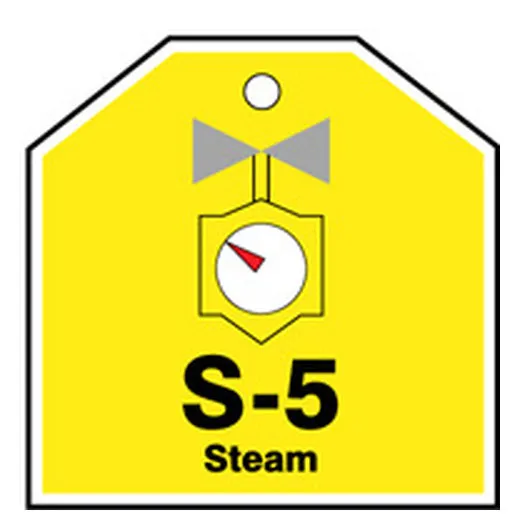 Energy Source ID Tag, S-5 STEAM, 2.5in x 2.5in, Adhesive Dura-Poly, 5PK