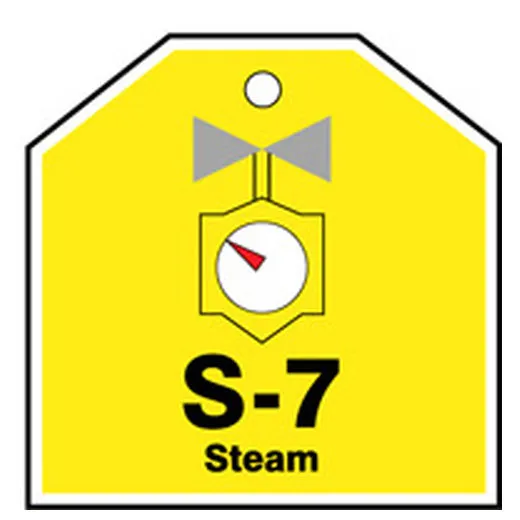 Energy Source ID Tag, No Header, Plastic, 2-1/2" Width, 2-1/2" Height, Write On Surface: No