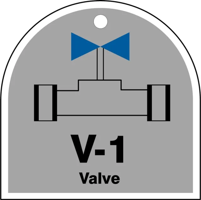 Accuform TDJ201XVM Energy Source Identification ShapeID Tag: Valve
