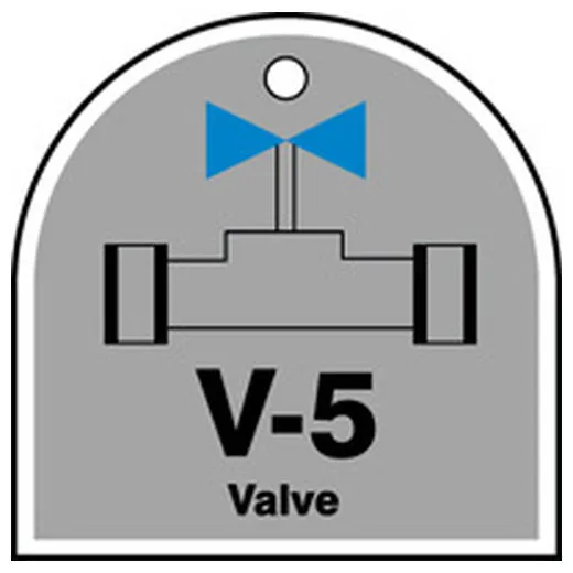 Accuform TDJ205XVM Energy Source Identification ShapeID Tag: Valve