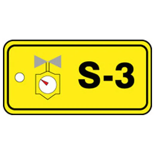 Accuform TDJ303VPM Energy Source Identification Standard Tag: Steam