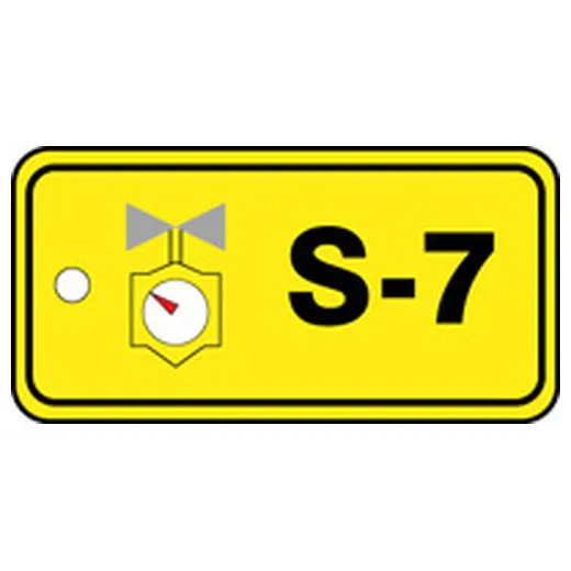 Energy Source ID Tag, No Header, Plastic, 3" Width, 1-1/2" Height, Write On Surface: No