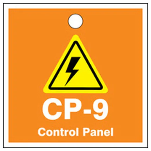 Danger, PF-Cardstock, 3-1/4 in Width, 1/4 in Height, ,5 PK