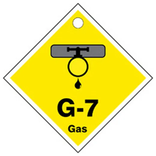 Energy Source ID Tag, No Header, Plastic, 2-1/2" Width, 2-1/2" Height, Write On Surface: No