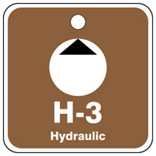 Energy Source ID Tag, No Header, vinyl, 2-1/2" Width, 2-1/2" Height, Write On Surface: No