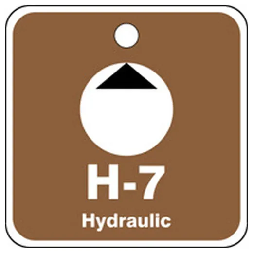 Energy Source ID Tag, No Header, Plastic, 2-1/2" Width, 2-1/2" Height, Write On Surface: No