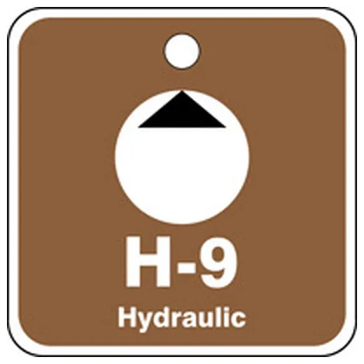 Energy Source ID Tag, No Header, Plastic, 2-1/2" Width, 2-1/2" Height, Write On Surface: No