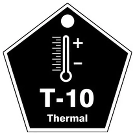 Energy Source ID Tag, T-10 THERMAL, 2.5in x 2.5in, Plastic, 5PK