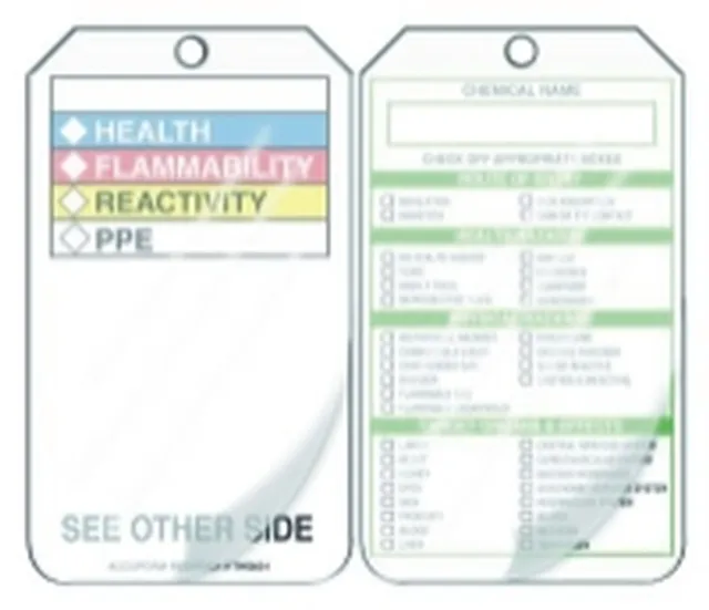 Accuform THS601LCM Safety Tag: Hazard Communication