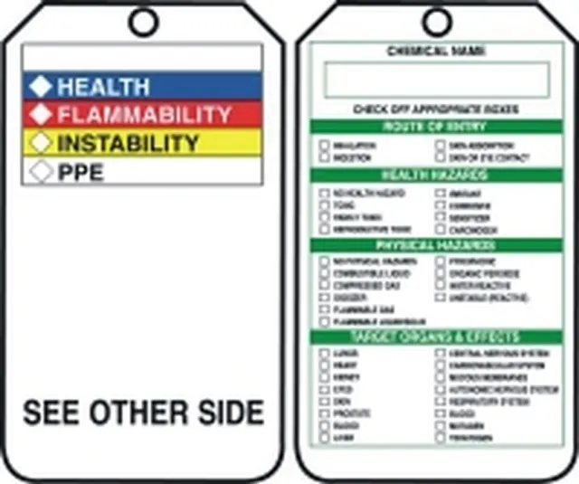 Accuform THS601PTM Safety Tag: Hazard Communication
