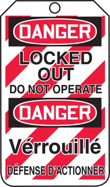 Accuform TMF210PTM Do Not Operate Tag English/French