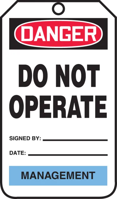 Danger, RP-Plastic, 3-1/4 in Width, 3/8 in Height, ,25 PK