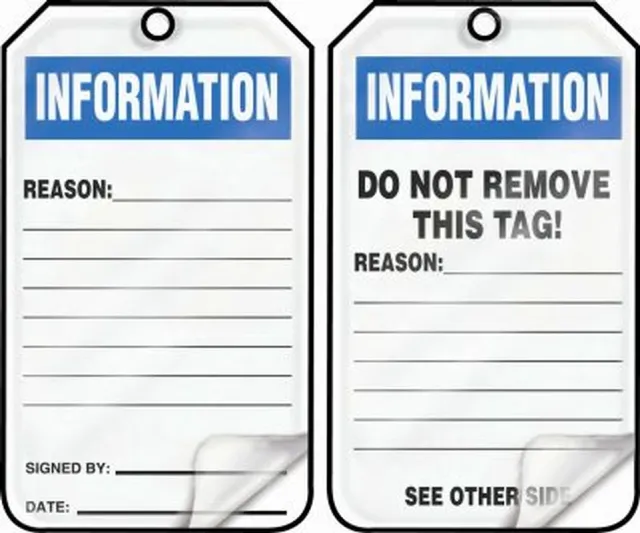 Lpp Tag Accuform TRS241LPP – Shop Safety Tags Online | Selectum