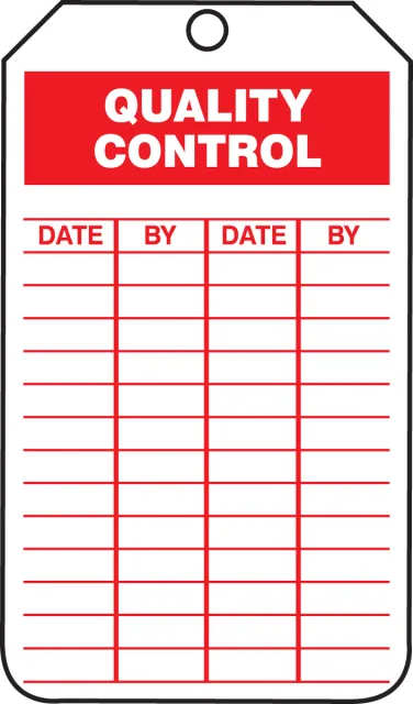 Accuform TRS256PTM Quality Status Safety Tags: Quality Control