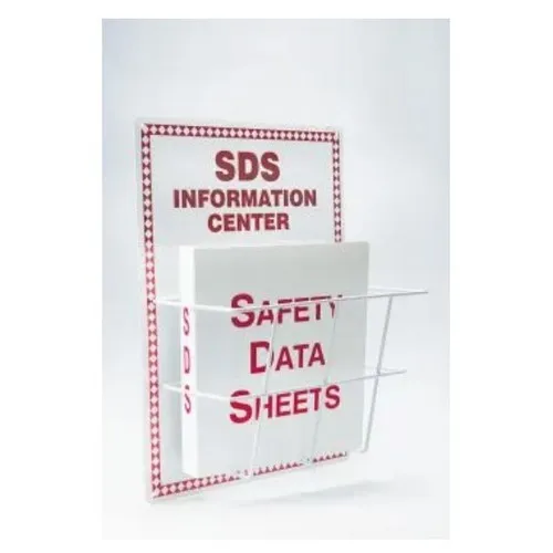 Accuform ZRS408 20"" x 15"" Basket-Style Aluminum Safety Data Sheet Center Standard Aluminum