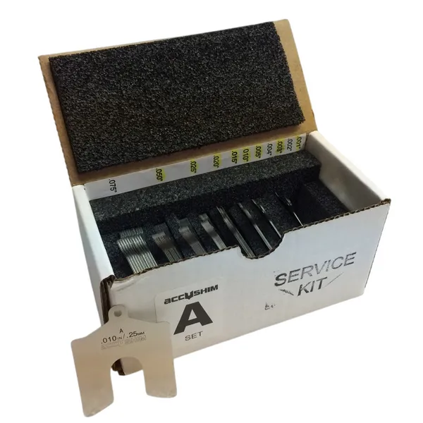 Accushim A-SERVICE Size A 2"" x 2"" Shim Kit for Use with 1/4"" to 5/8"" Hold Down Bolts (80 Pieces)