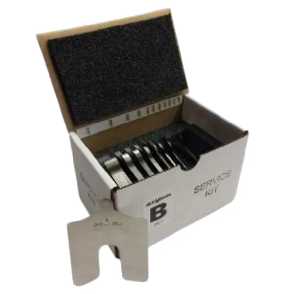 Accushim B-SERVICE Size B 3"" x 3"" Shim Kit for Use with 1/2"" to 3/4"" Hold Down Bolts (80 Pieces)